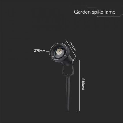 Outdoor lamp 1xGU10/35W/230V IP65