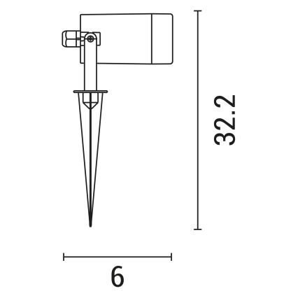 Outdoor lamp 1xGU10/5W/230V IP65 grey