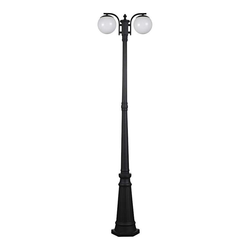 Outdoor lamp 2xE27/60W/230V IP44 199 cm black