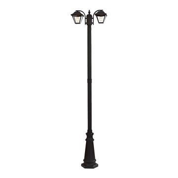 Outdoor lamp 2xE27/60W/230V IP44 232 cm black