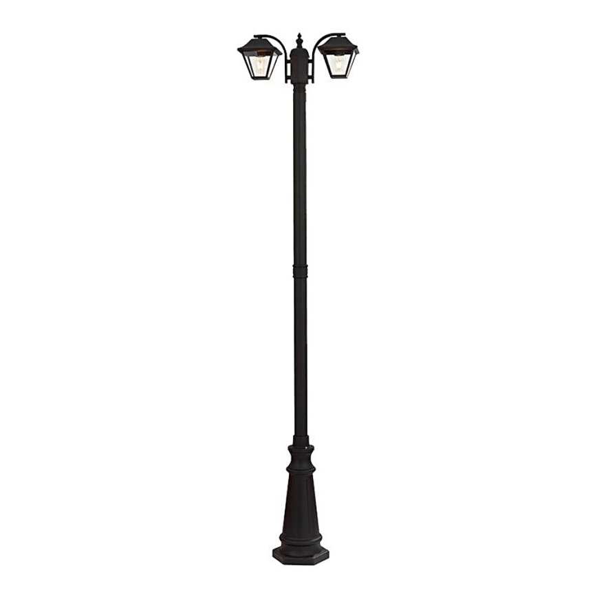 Outdoor lamp 2xE27/60W/230V IP44 232 cm black