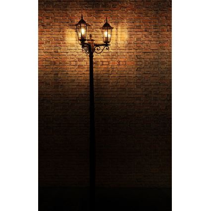 Outdoor lamp 3xE27/20W/230V IP43 2,58 m black