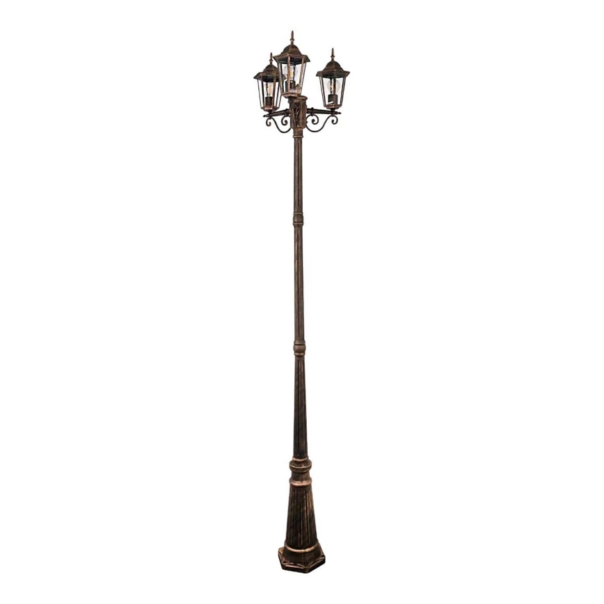 Outdoor lamp 3xE27/20W/230V IP43 2,58 m patina