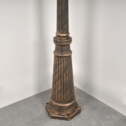 Outdoor lamp 3xE27/20W/230V IP43 2,58 m patina