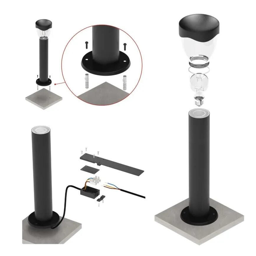 Outdoor lamp ARTEO 1xE27/15W/230V IP44 80 cm