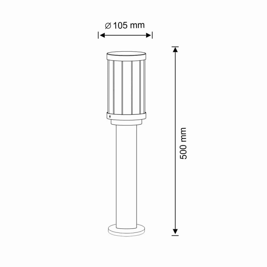 Outdoor lamp FIORD 1xE27/10W/230V IP44