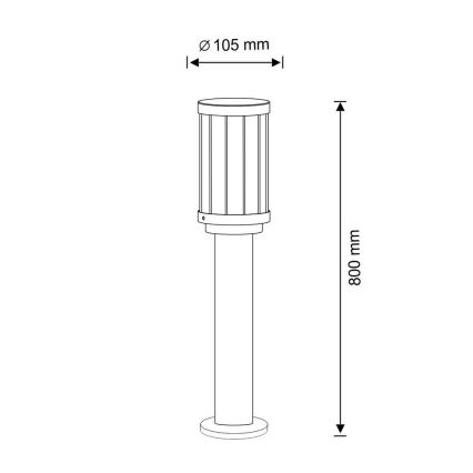 Outdoor lamp FIORD 1xE27/10W/230V IP44