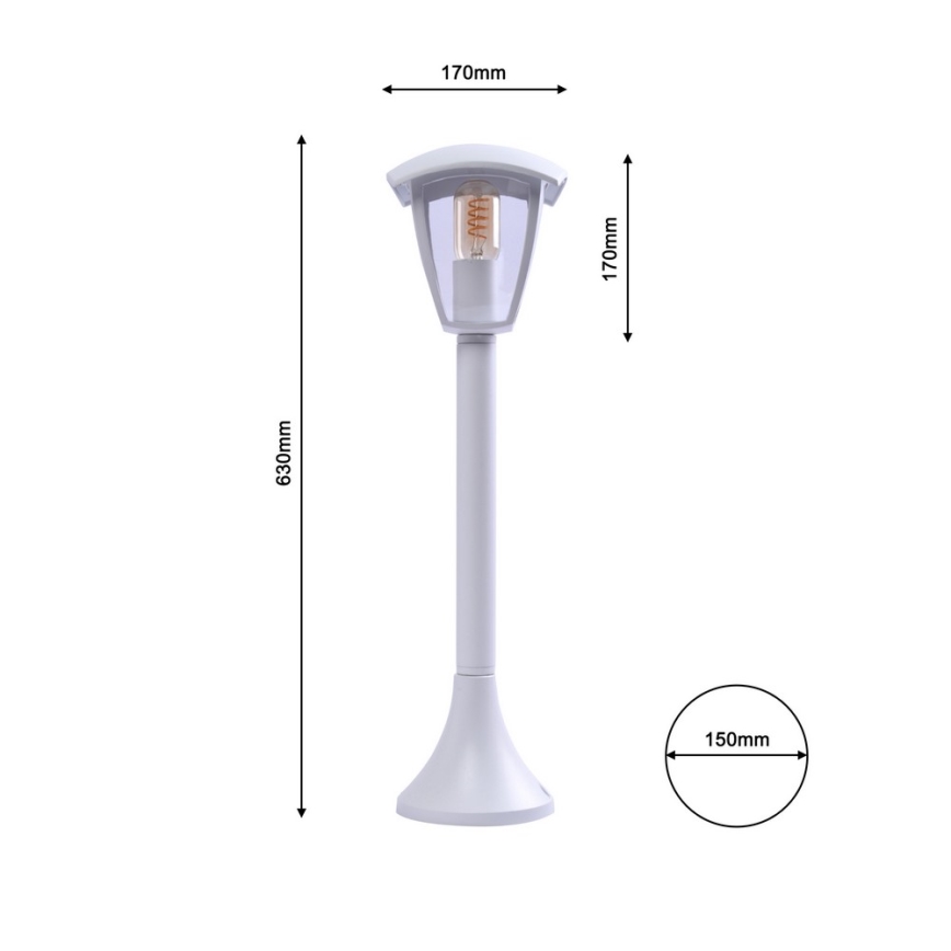Outdoor lamp FOX 1xE27/40W/230V IP44 white