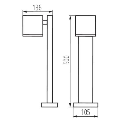 Outdoor lamp GORI 1xGU10/35W/230V IP44