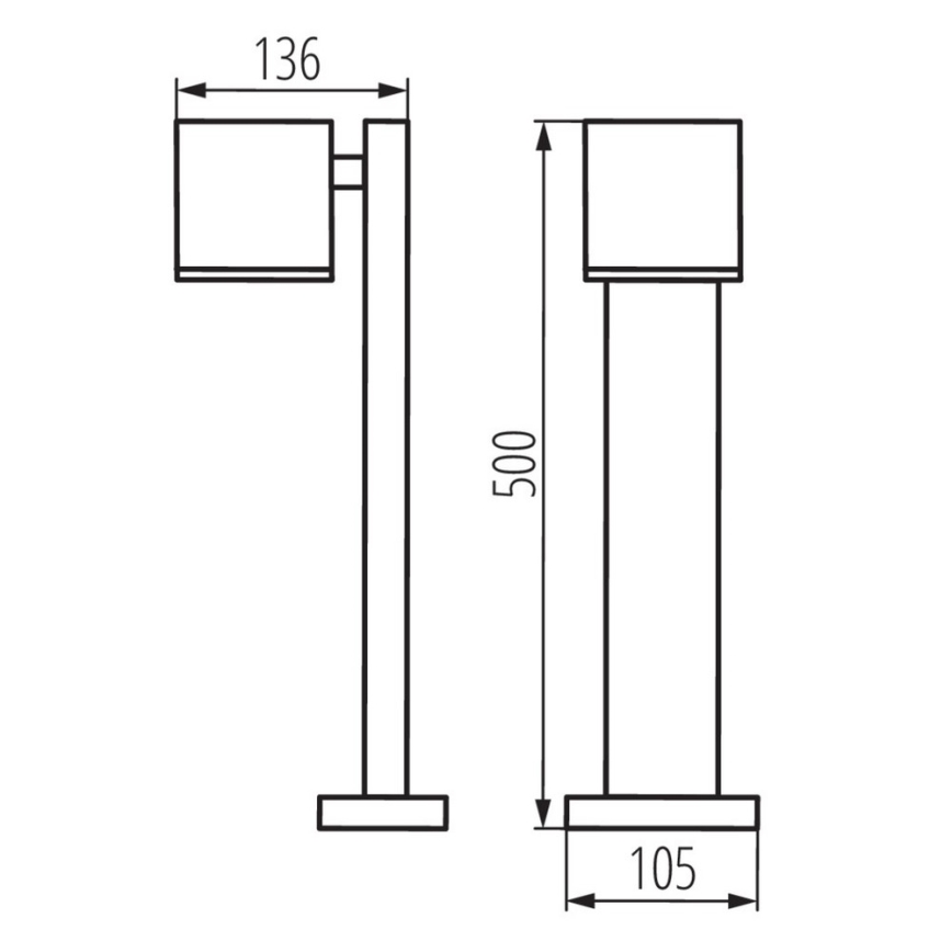 Outdoor lamp GORI 1xGU10/35W/230V IP44