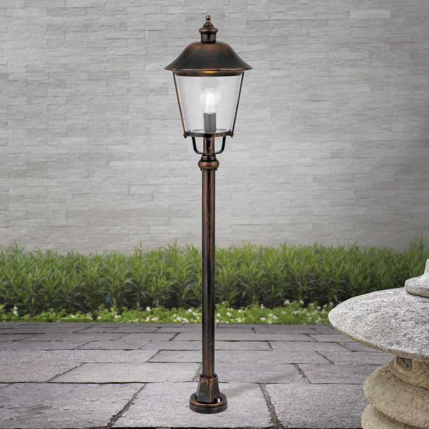 Outdoor lamp KENZO 1xE27/100W/230V IP44 bronze/patina