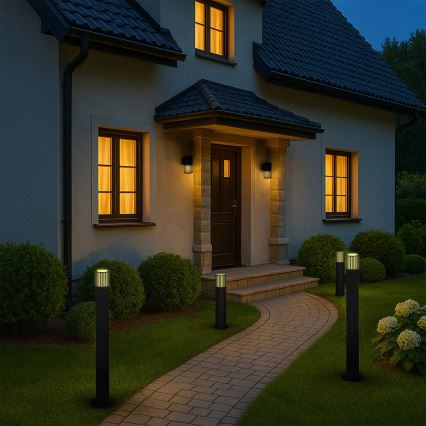 Outdoor lamp KUUSAMO 1xE27/20W/230V 74 cm IP54 anthracite