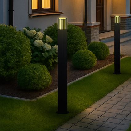 Outdoor lamp KUUSAMO 1xE27/20W/230V 74 cm IP54 graphite