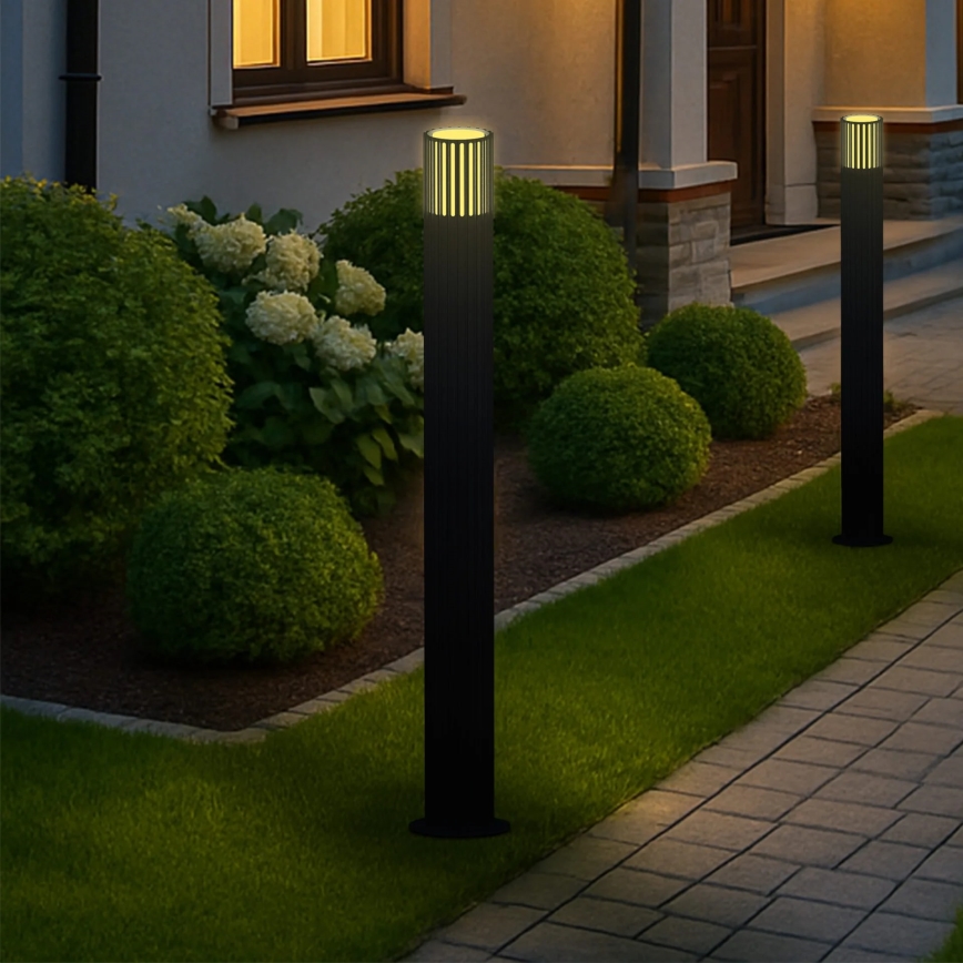 Outdoor lamp KUUSAMO 1xE27/20W/230V 74 cm IP54 graphite