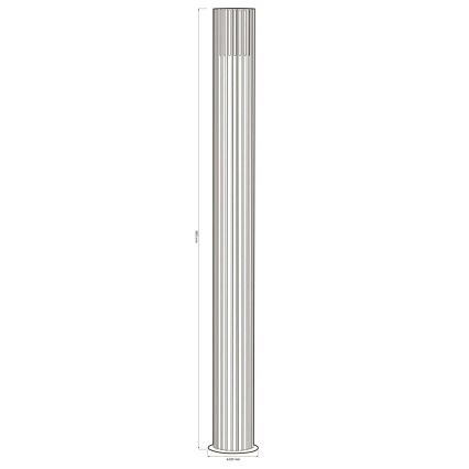 Outdoor lamp KUUSAMO 1xE27/20W/230V 74 cm IP54 graphite