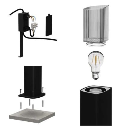 Outdoor lamp LANA 1xE27/25W/230V IP54 45 cm
