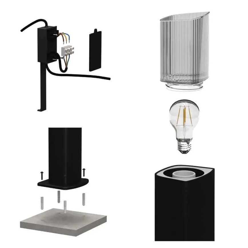Outdoor lamp LANA 1xE27/25W/230V IP54 45 cm