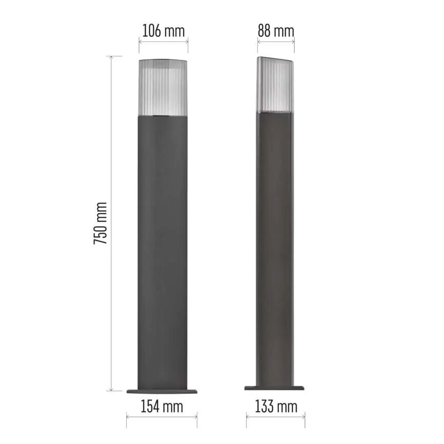 Outdoor lamp LANA 1xE27/25W/230V IP54 75 cm