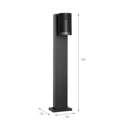 Outdoor lamp LANTHEA 1xGU10/11W/230V IP44 50 cm black