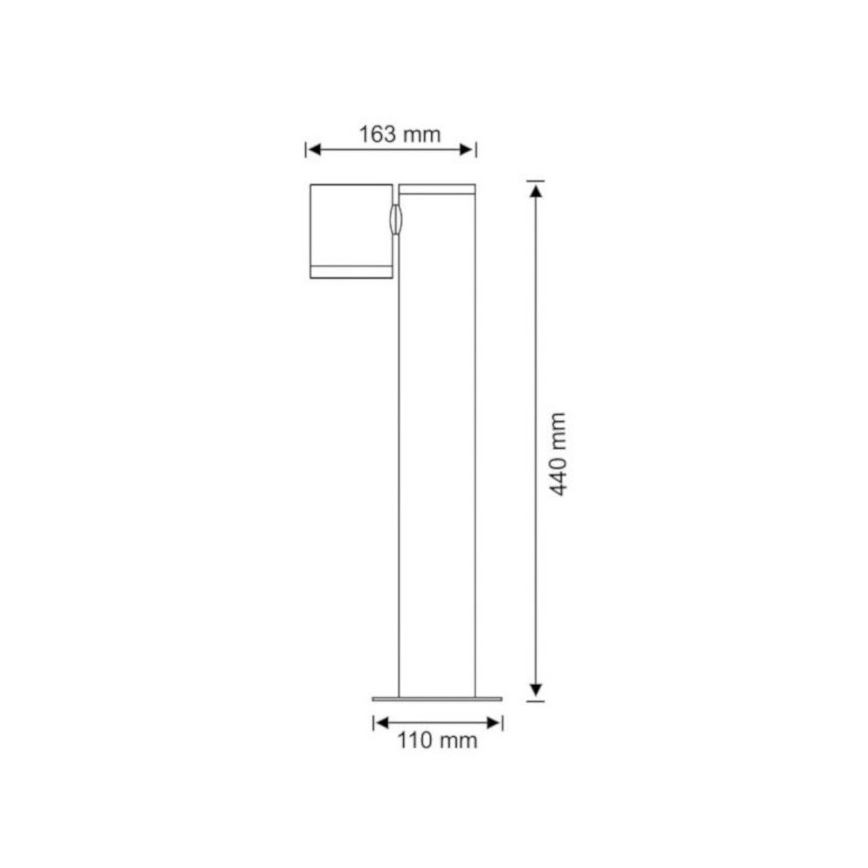 Outdoor lamp PINO 1xGU10/10W/230V IP44 44 cm