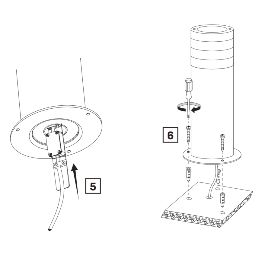 Outdoor lamp RINO 1xE27/12W/230V IP54 44 cm black