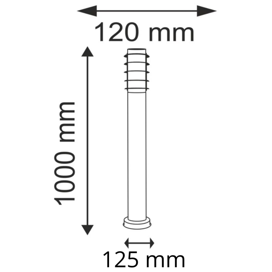 Outdoor lamp SERENA 1xE27/10W/230V IP44 100 cm