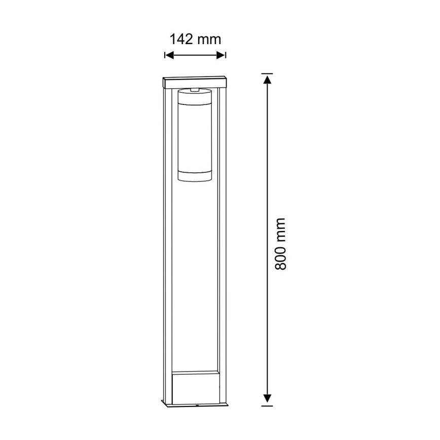 Outdoor lamp SPECTRA 1xE27/10W/230V IP44 80 cm