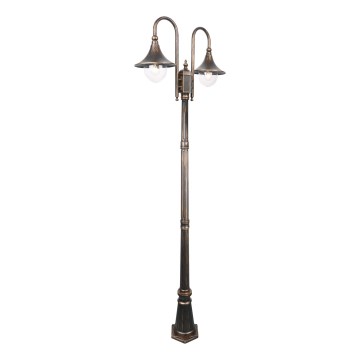 Outdoor lamp TALEZ 2xE27/15W/230V IP44 bronze patina