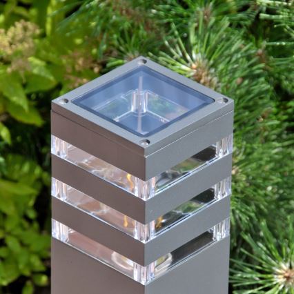 Outdoor lamp TEKSAS 1xE27/12W/230V IP44 44 cm graphite