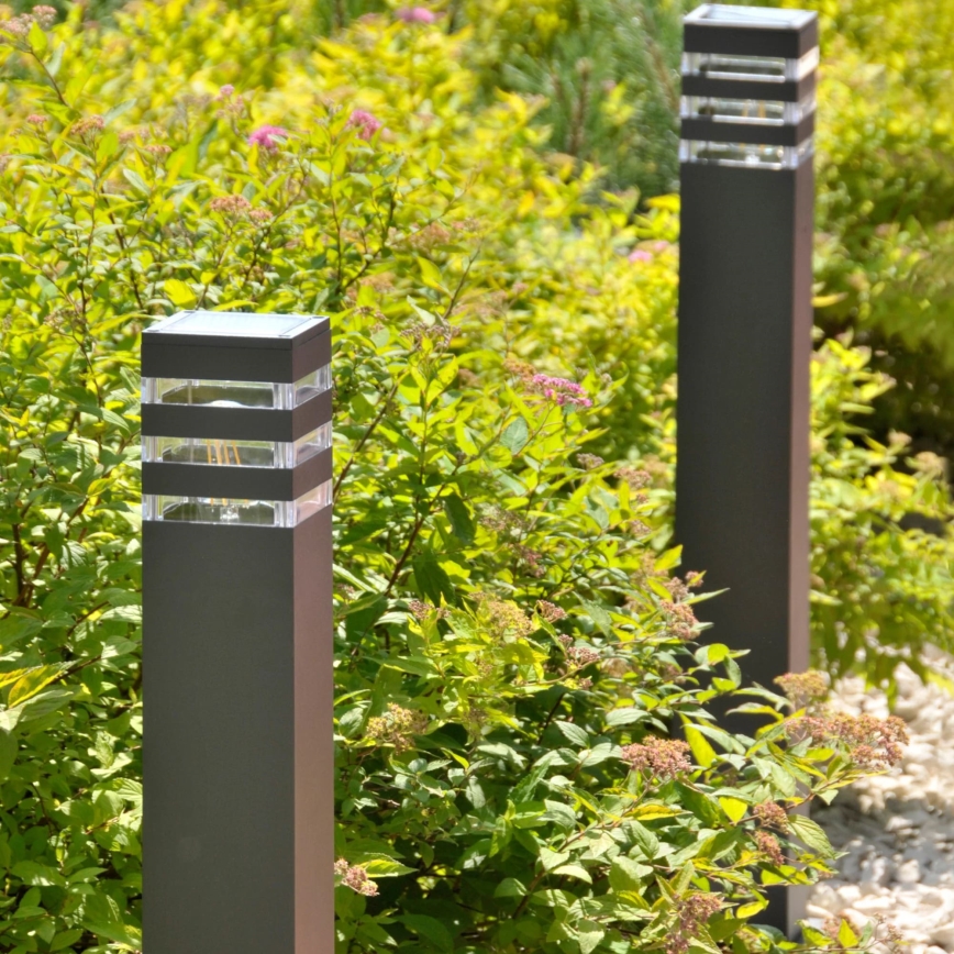 Outdoor lamp TEKSAS 1xE27/12W/230V IP44 74 cm anthracite