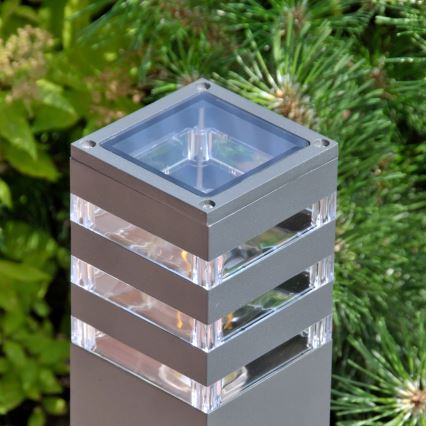 Outdoor lamp TEKSAS 1xE27/12W/230V IP44 74 cm graphite