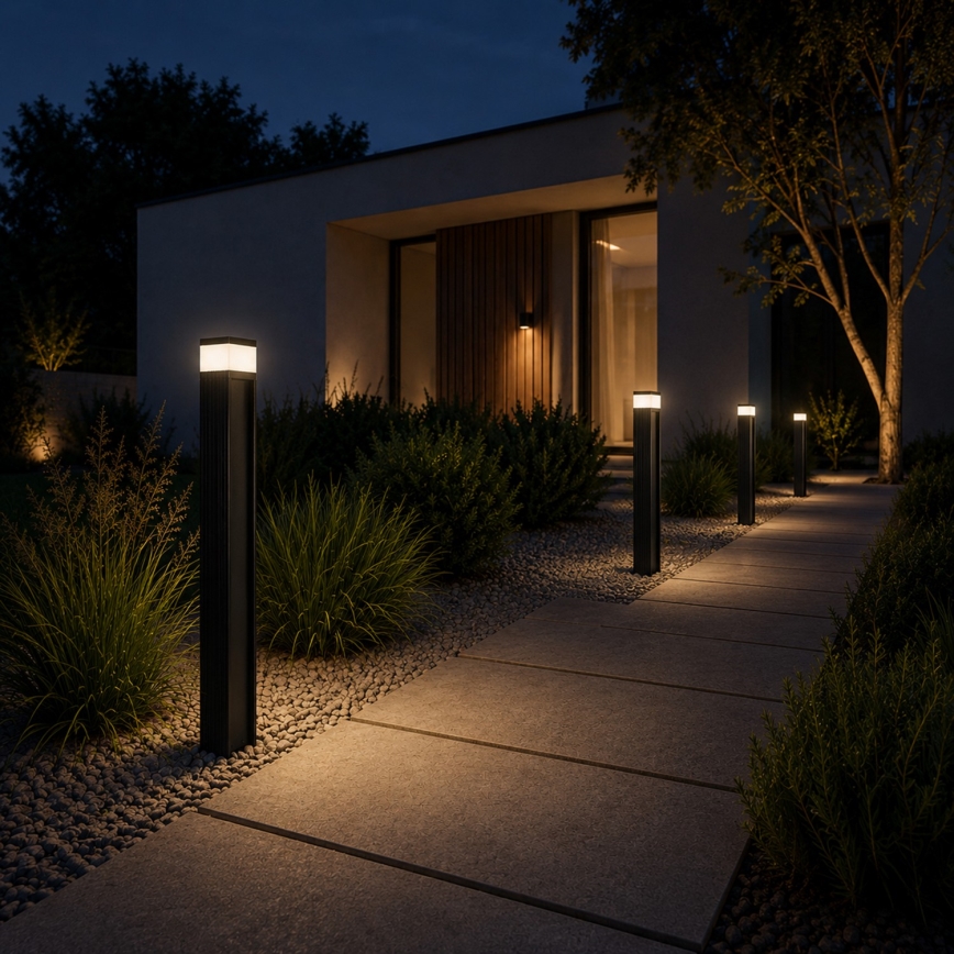 Outdoor lamp VESPER 1xG9/5W/230V IP44 80 cm, black