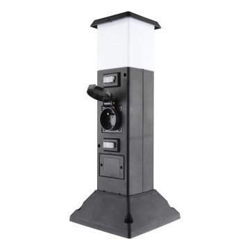 Outdoor lamp with 2 sockets 1xE14/15W/230V IP44 black