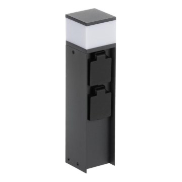 Outdoor lamp with 2 sockets DASTEN 1xG9/11W/230V 30 cm IP44 black