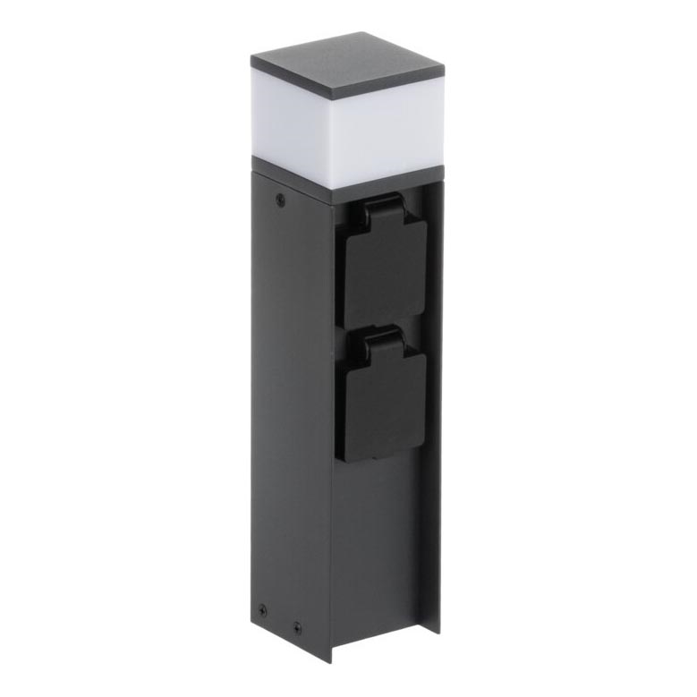 Outdoor lamp with 2 sockets DASTEN 1xG9/11W/230V 30 cm IP44 black