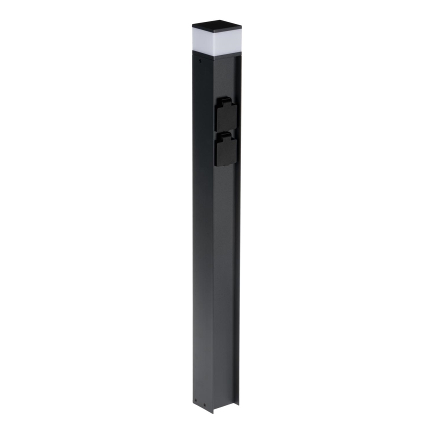 Outdoor lamp with 2 sockets DASTEN 1xG9/11W/230V 80 cm IP44 black