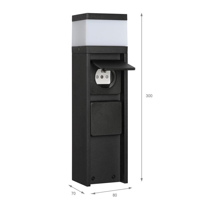 Outdoor lamp with 2 sockets VESPER 1xG9/5W/230V IP44 30 cm black