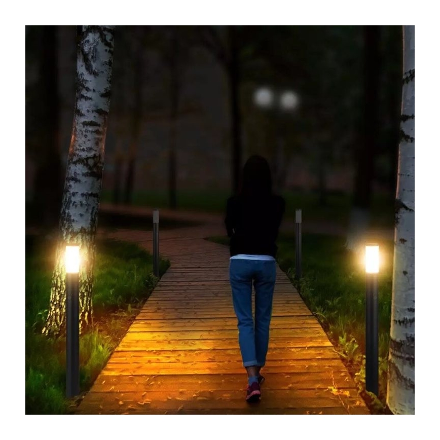 Outdoor lamp with a sensor 1xE27/60W/230V IP44 110cm anthracite