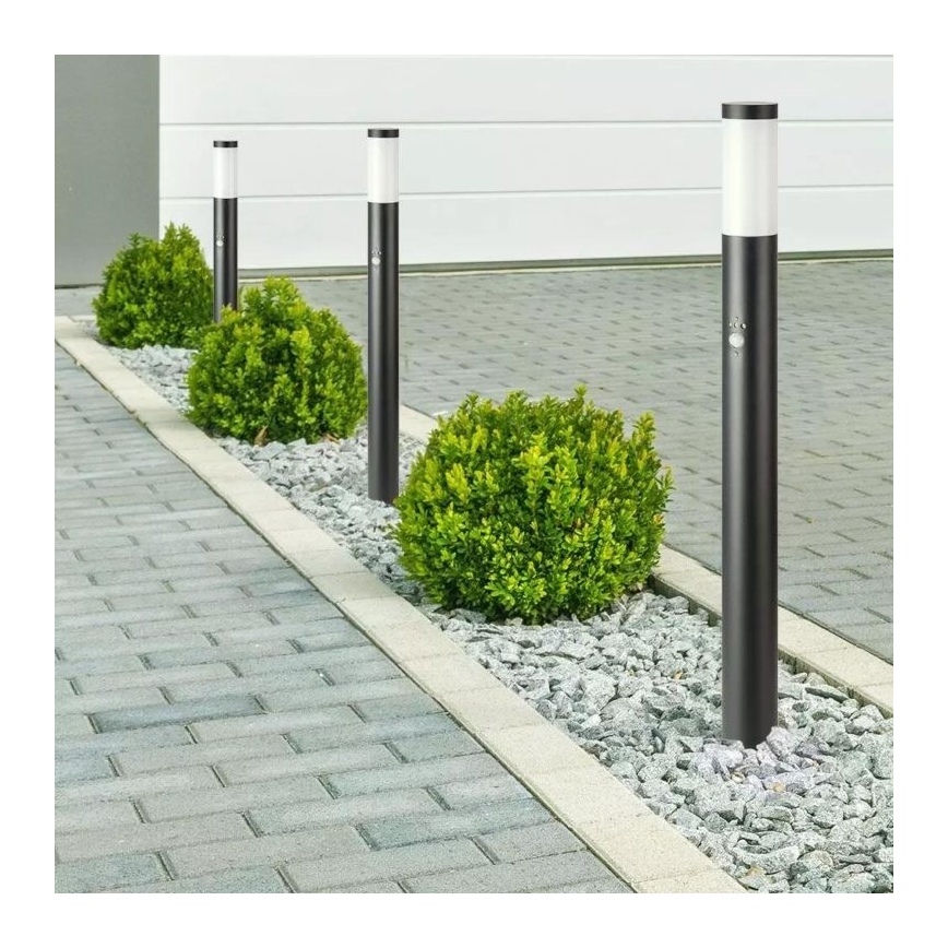 Outdoor lamp with a sensor 1xE27/60W/230V IP44 110cm black