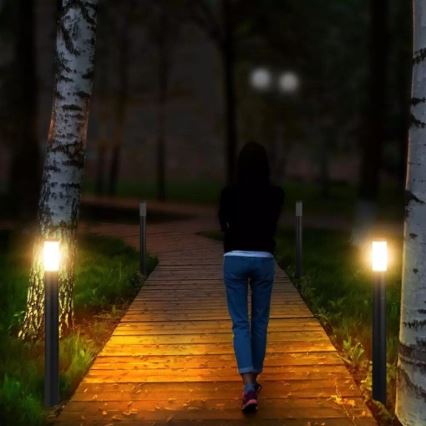 Outdoor lamp with a sensor 1xE27/60W/230V IP44 110cm black