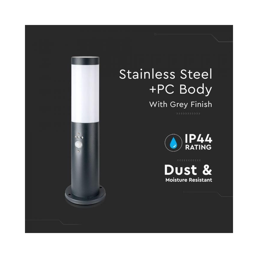 Outdoor lamp with a sensor 1xE27/60W/230V IP44 45cm anthracite