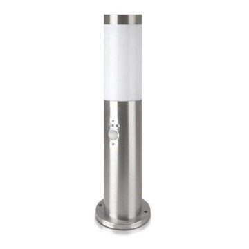 Outdoor lamp with a sensor 1xE27/60W/230V IP44 45cm matte chrome