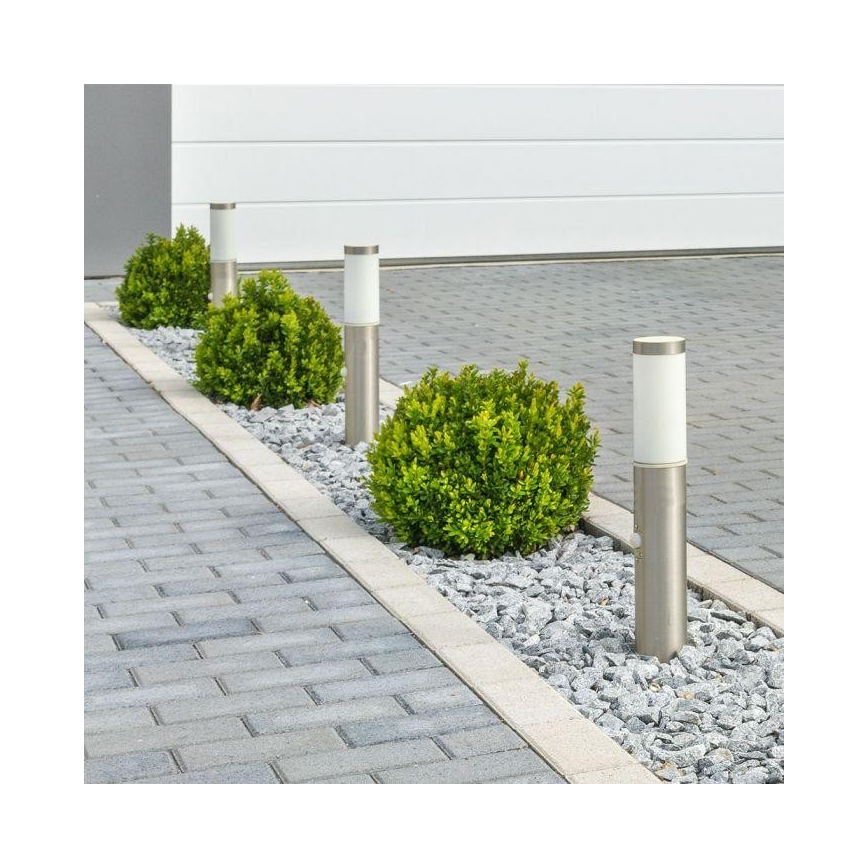 Outdoor lamp with a sensor 1xE27/60W/230V IP44 45cm matte chrome