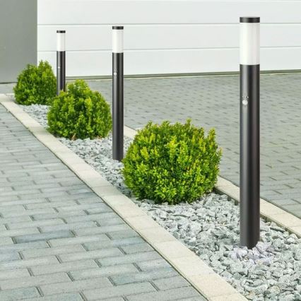 Outdoor lamp with a sensor 1xE27/60W/230V IP44 80cm black