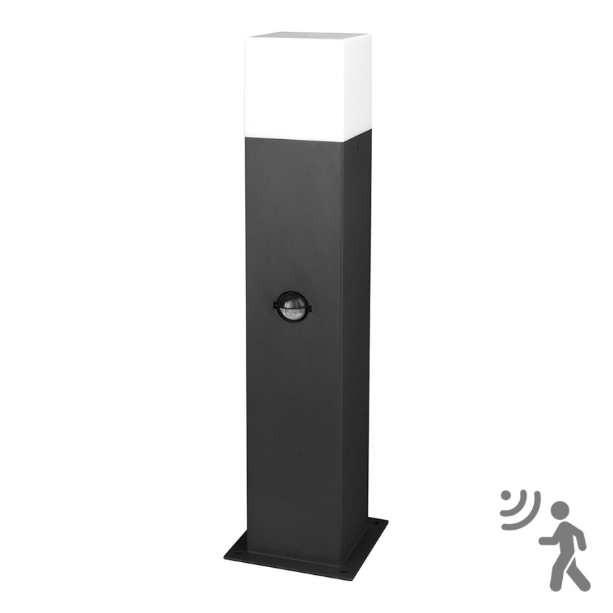 Outdoor lamp with sensor NEW YORK 1xE27/12W/230V IP44 44 cm graphite