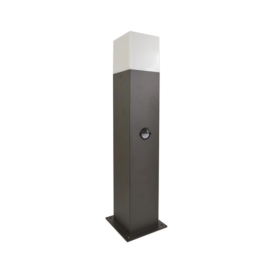 Outdoor lamp with sensor NEW YORK 1xE27/12W/230V IP44 44 cm graphite