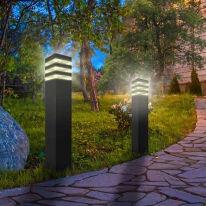 Outdoor lamp with sensor TEKSAS 1xE27/12W/230V IP44 44 cm anthracite