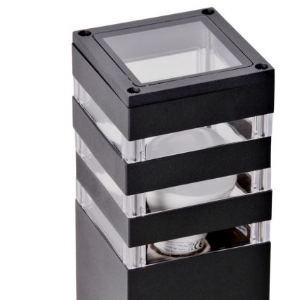 Outdoor lamp with sensor TEKSAS 1xE27/12W/230V IP44 44 cm anthracite