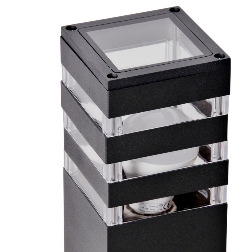 Outdoor lamp with sensor TEKSAS 1xE27/12W/230V IP44 44 cm anthracite