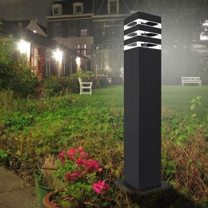 Outdoor lamp with sensor TEKSAS 1xE27/12W/230V IP44 44 cm graphite